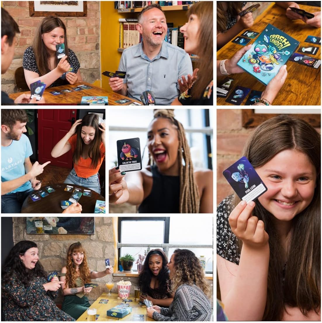 Crash Landed! Fast-paced Fun Family Card Game | 2+ Players | Adults & Kids Ages 8+ | Perfect for Game Night, Gifts, Travel & Family Fun