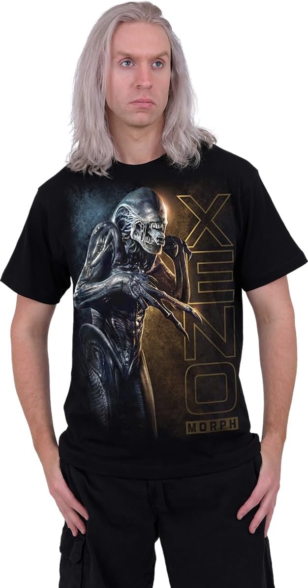 Alien - Xeno Portrait (Unisex Black T-Shirt Front ) Ex Ex Large