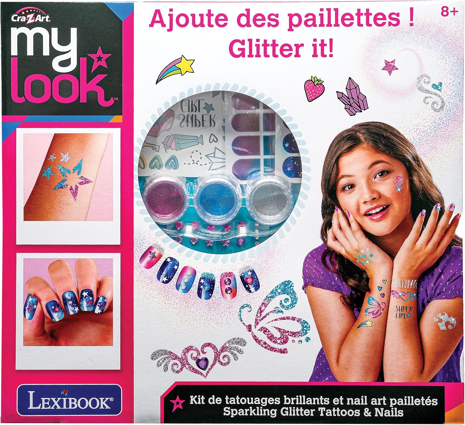 Cra-Z-Art - Sparkling Glitter Tattoos & Nails (Crss16)