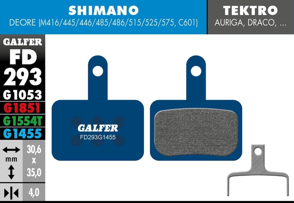 GALFER Brake Pads Shimano XTR 2011 Road 2017