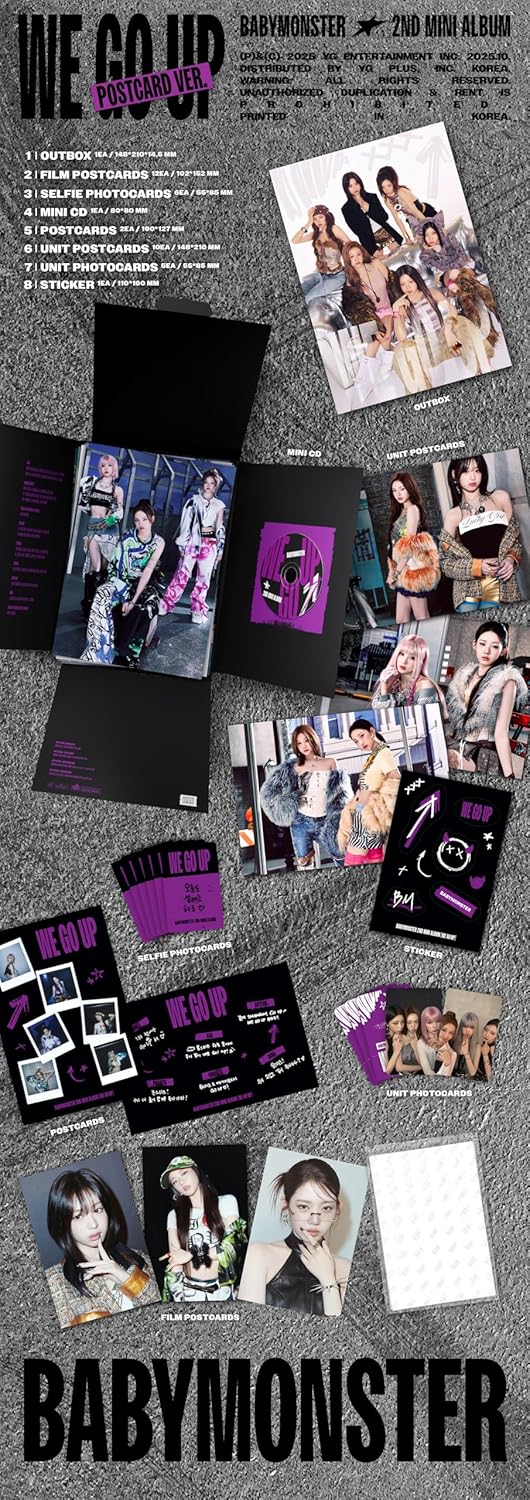 We Go Up Version-INCL. 2, 10 Postcards, 12 Film, 5 Unit, 6 Selfie Photocards + Sticker