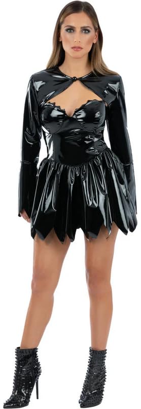 Wet Look Dress & Shrug