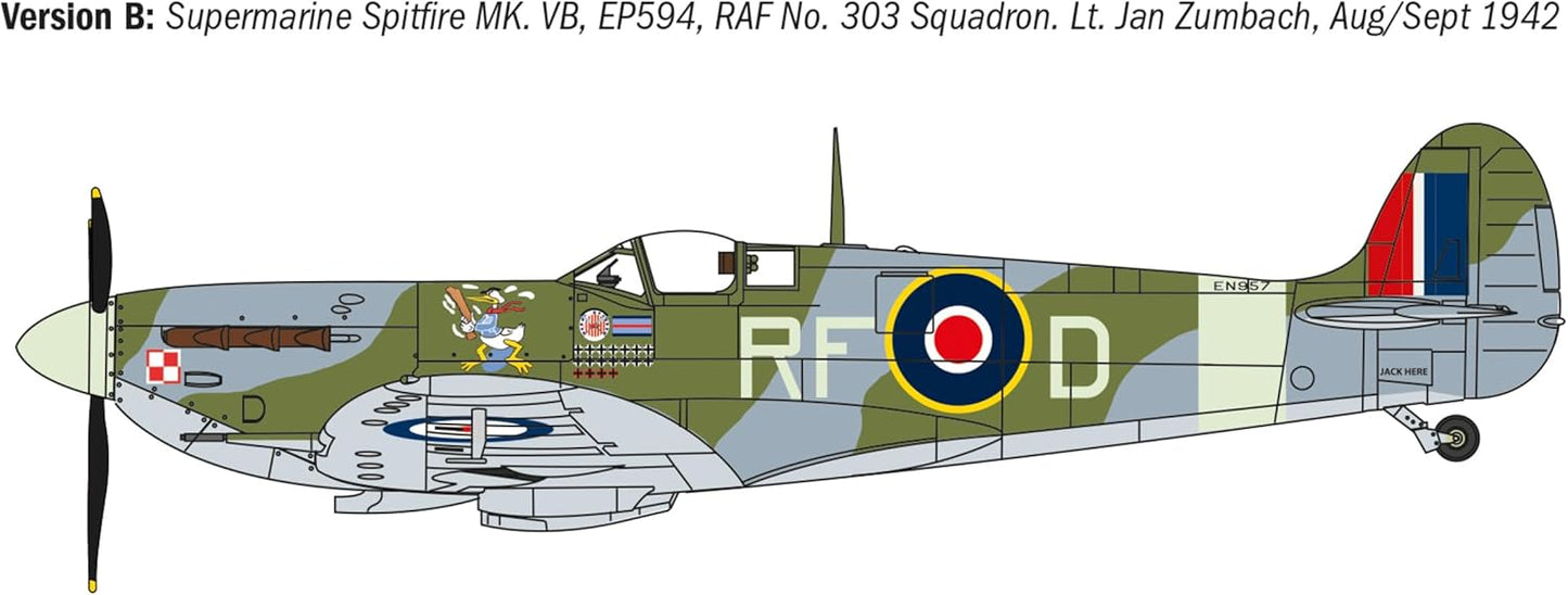 Italeri 1482 Spitfire Mk.V/Mk.IX Aces 1:48 Model Kit