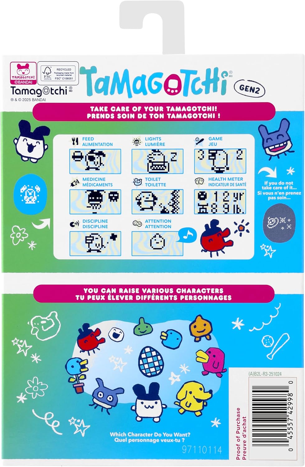 Bandai, Tamagotchi Virtueel huisdier, origineel Fresh Strawberry, meerkleurig, 42998, elektronisch speelgoed voor kinderen vanaf 8 jaar, je favoriete elektronische huisdier met nieuwe ontwerpen om te