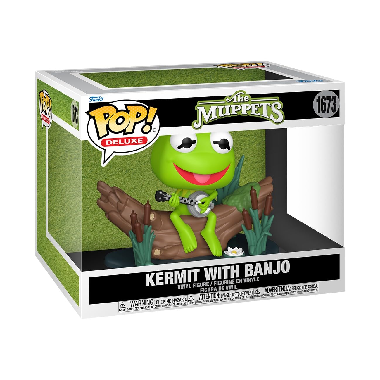 Funko Pop! Deluxe: The Muppets - Kermit the Frog with Banjo - Collectable Vinyl Figure - Gift Idea - Official Merchandise - Toys for Kids & Adults - Comedy Fans - Model Figure for Collectors