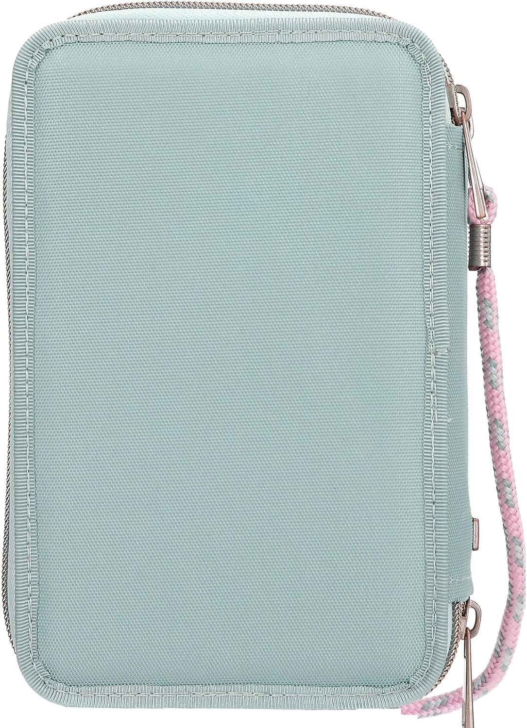 Miss Melody - Triple Pencil Case With Horse Head Application - Sage Green
