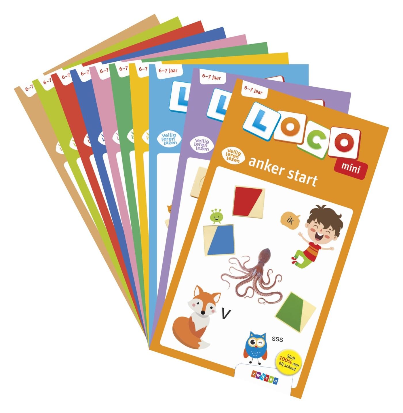 Pakket Loco mini veilig leren lezen Zoem
