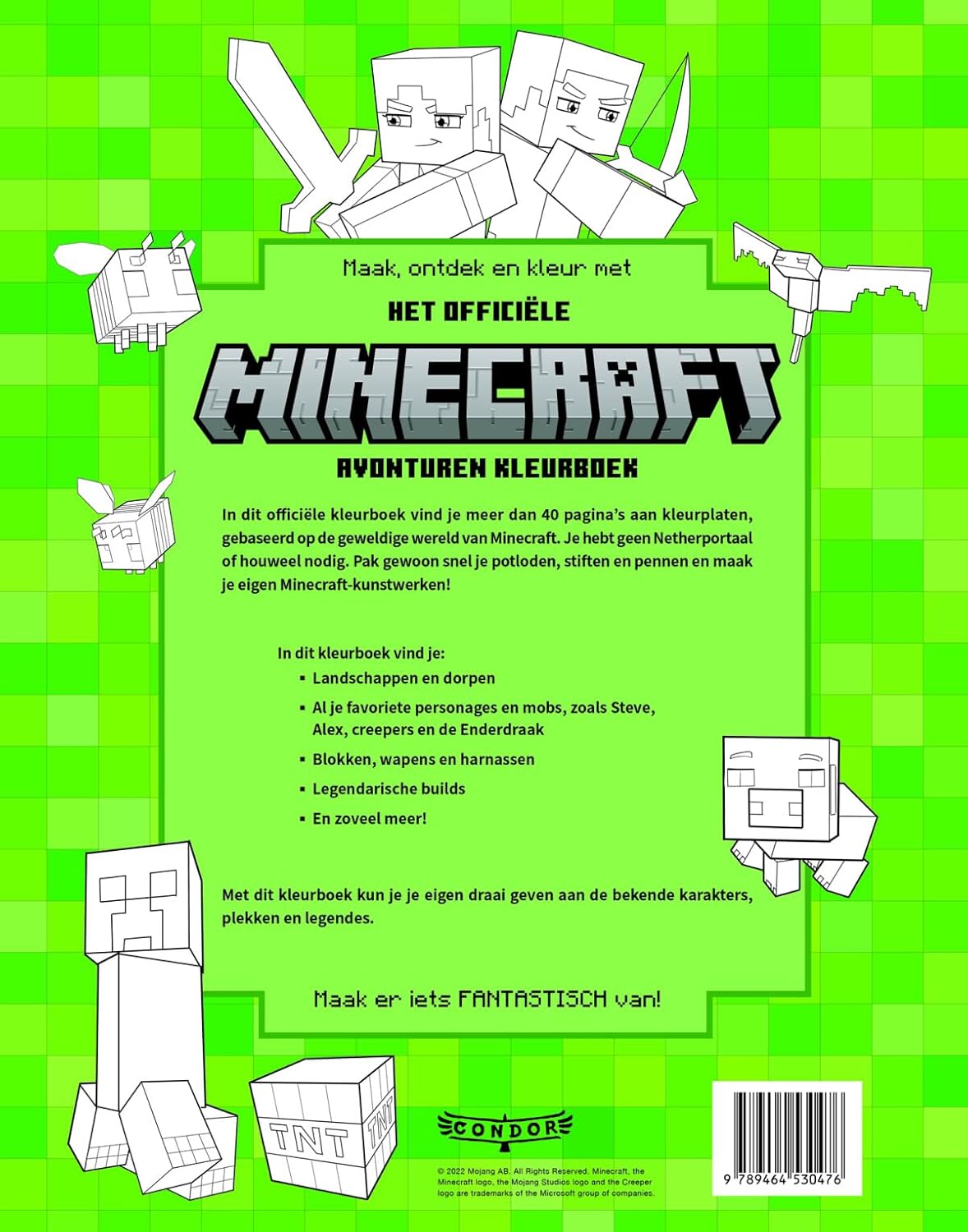 Het officiële Minecraft avonturen kleurboek