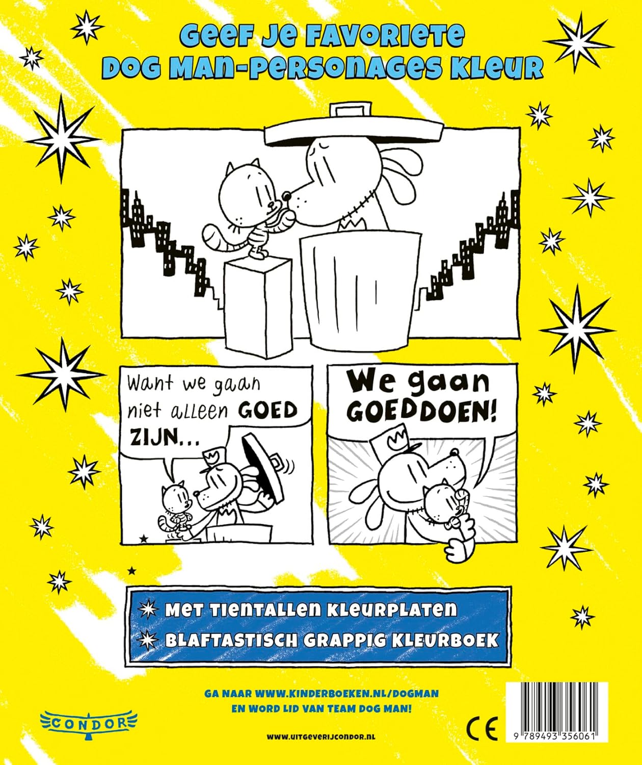 Dog Man kleurboek: Dog Man en zijn vrienden