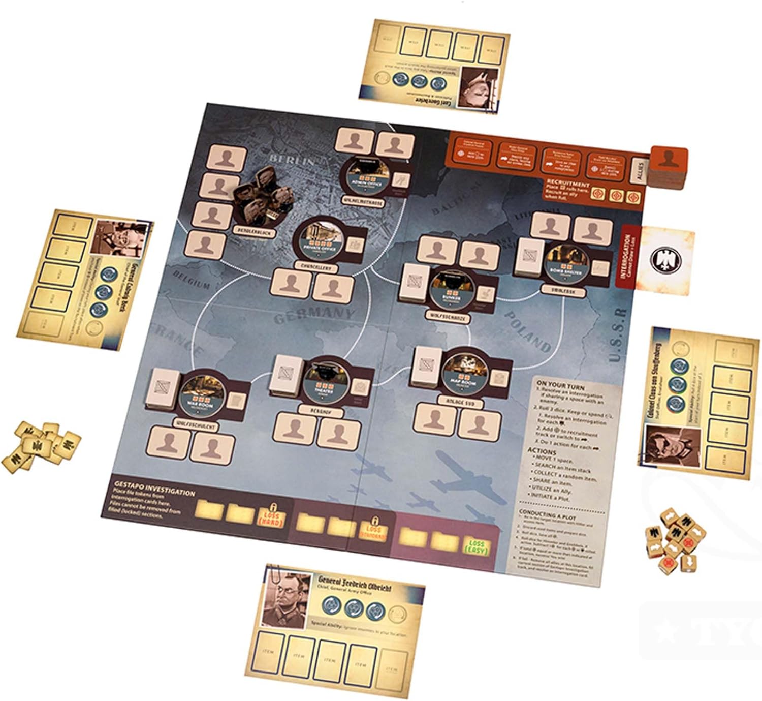 Victory Point Games | Valkyrie: A Black Orchestra Game | Board Game | Ages 14+ | 1-4 Players | 30+ Minutes Playing Time