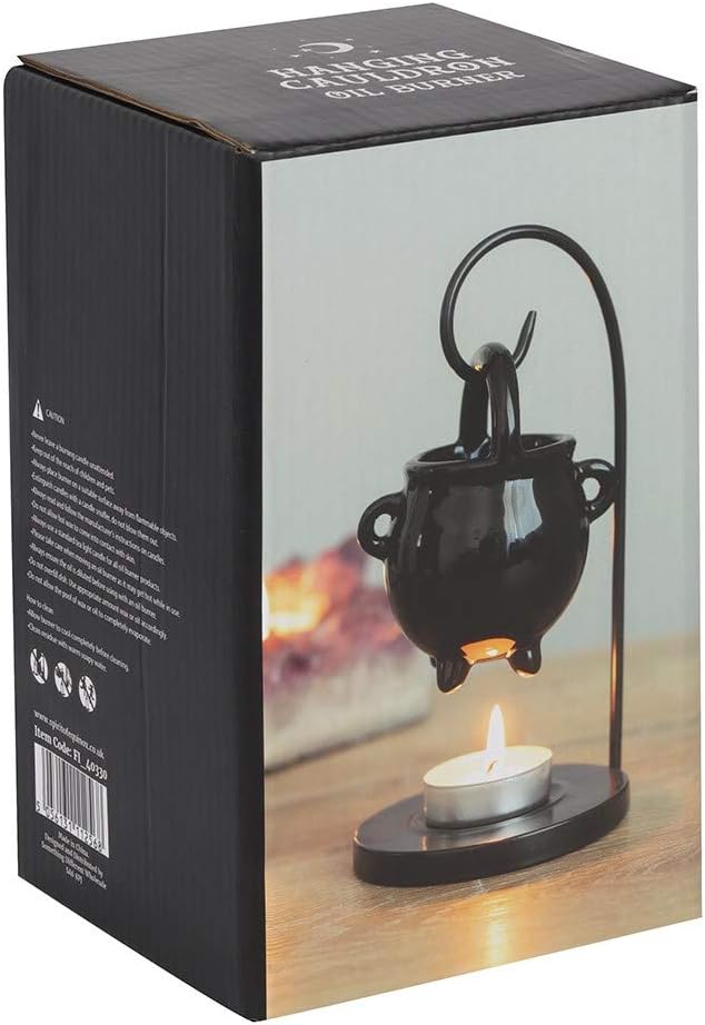 Spiral - HANGING CAULDRON (Black Oil Burners) One Size