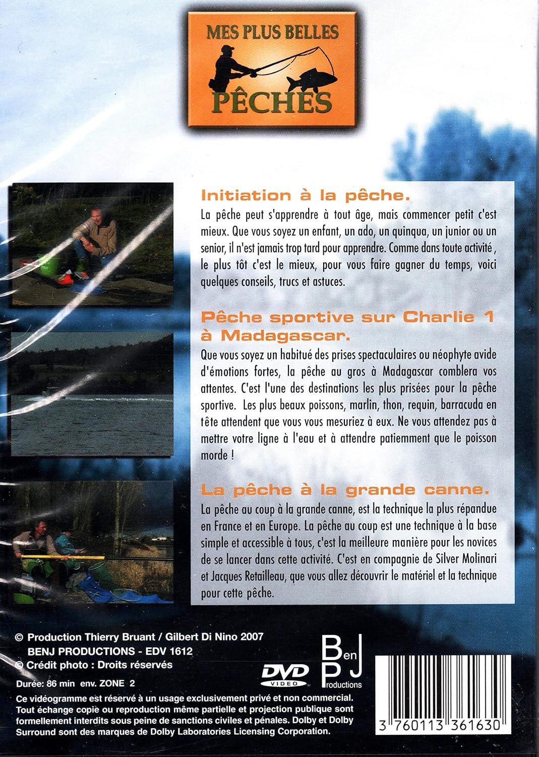 MES PLUS BELLES PECHES / Initiation à la pêche * pêche sportive madagascar * pêche à la grande canne / DVD NEUF