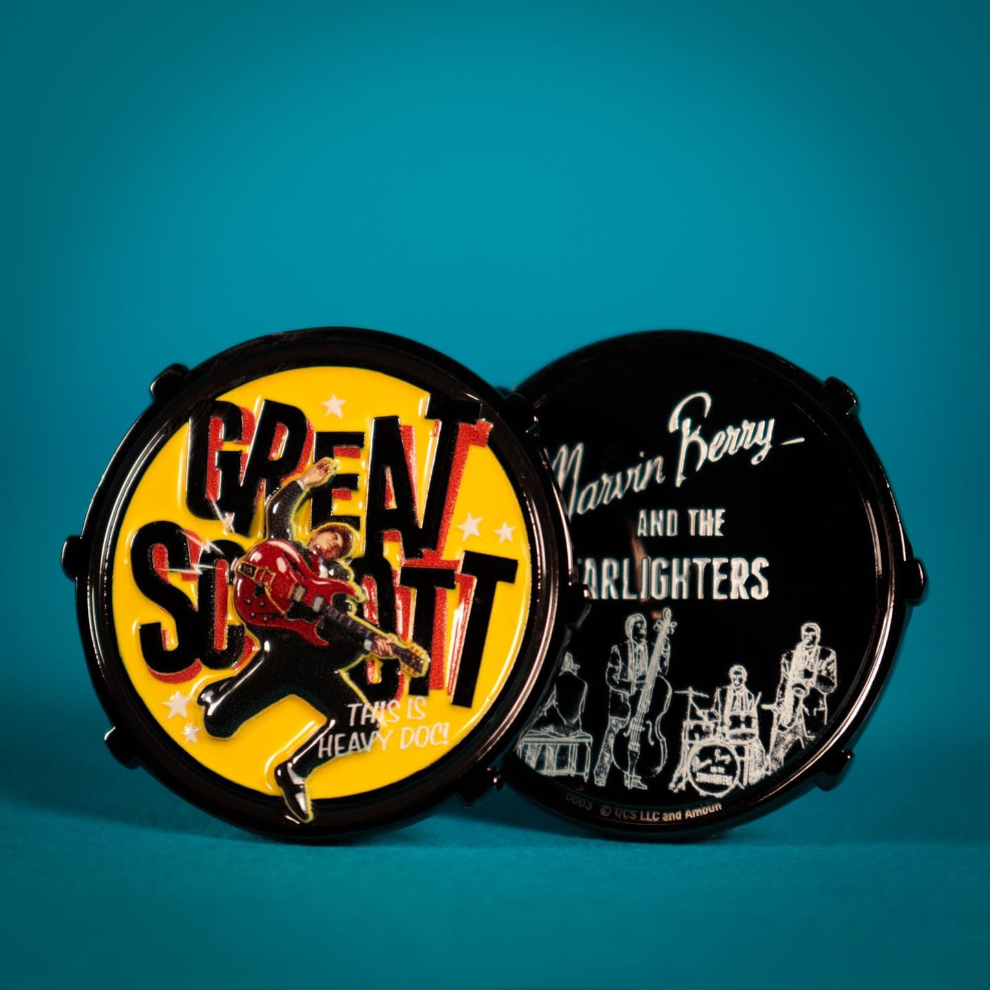 FaNaTtik Ritorno al futuro Marvin Berry & The Starlighters moneta da collezione – edizione limitata – numerata individualmente – licenza ufficiale Merchandise