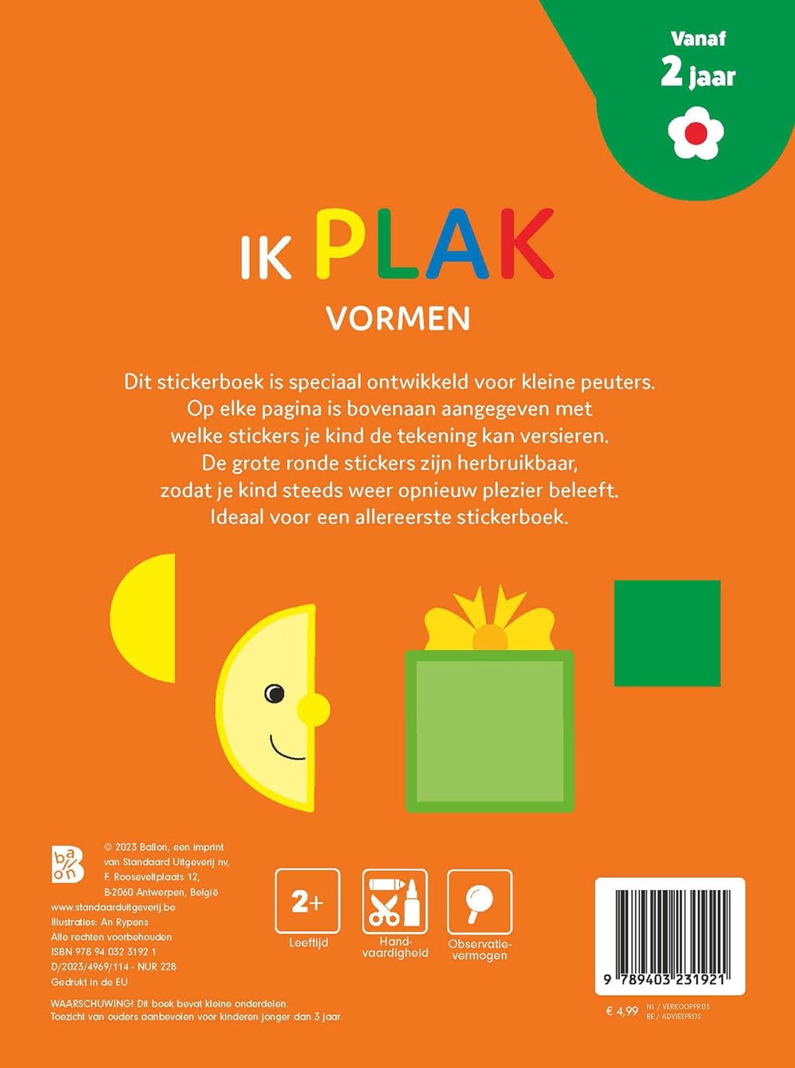 Standaard Uitgeverij - Ik plak - Vormen