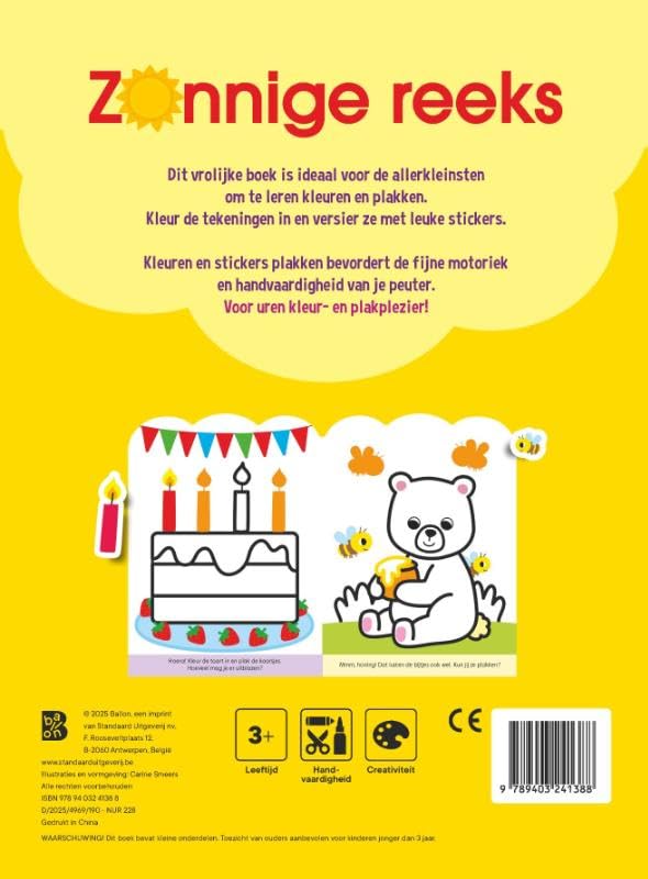 Standaard Uitgeverij - Plakken en Kleuren 3+