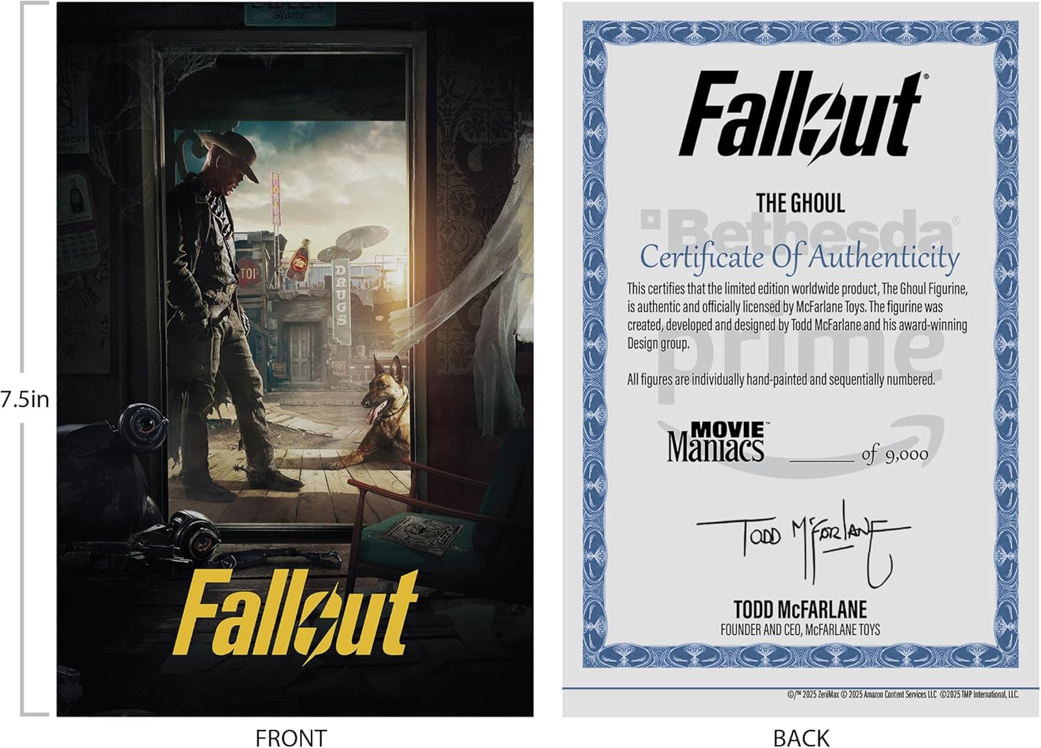 McFarlane Fallout The Ghoul (Season 2) 6in Posed Figure Toys