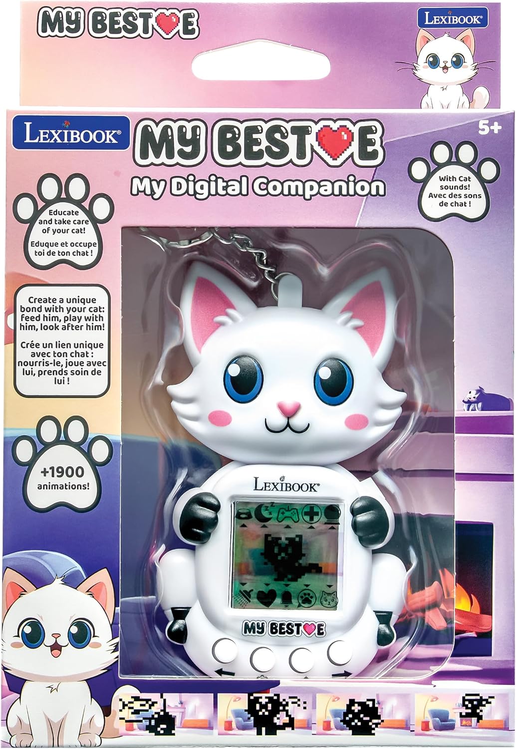 Lexibook, Console My Best-E® Chat met LCD-scherm en sleutelhanger, JLMBCAT
