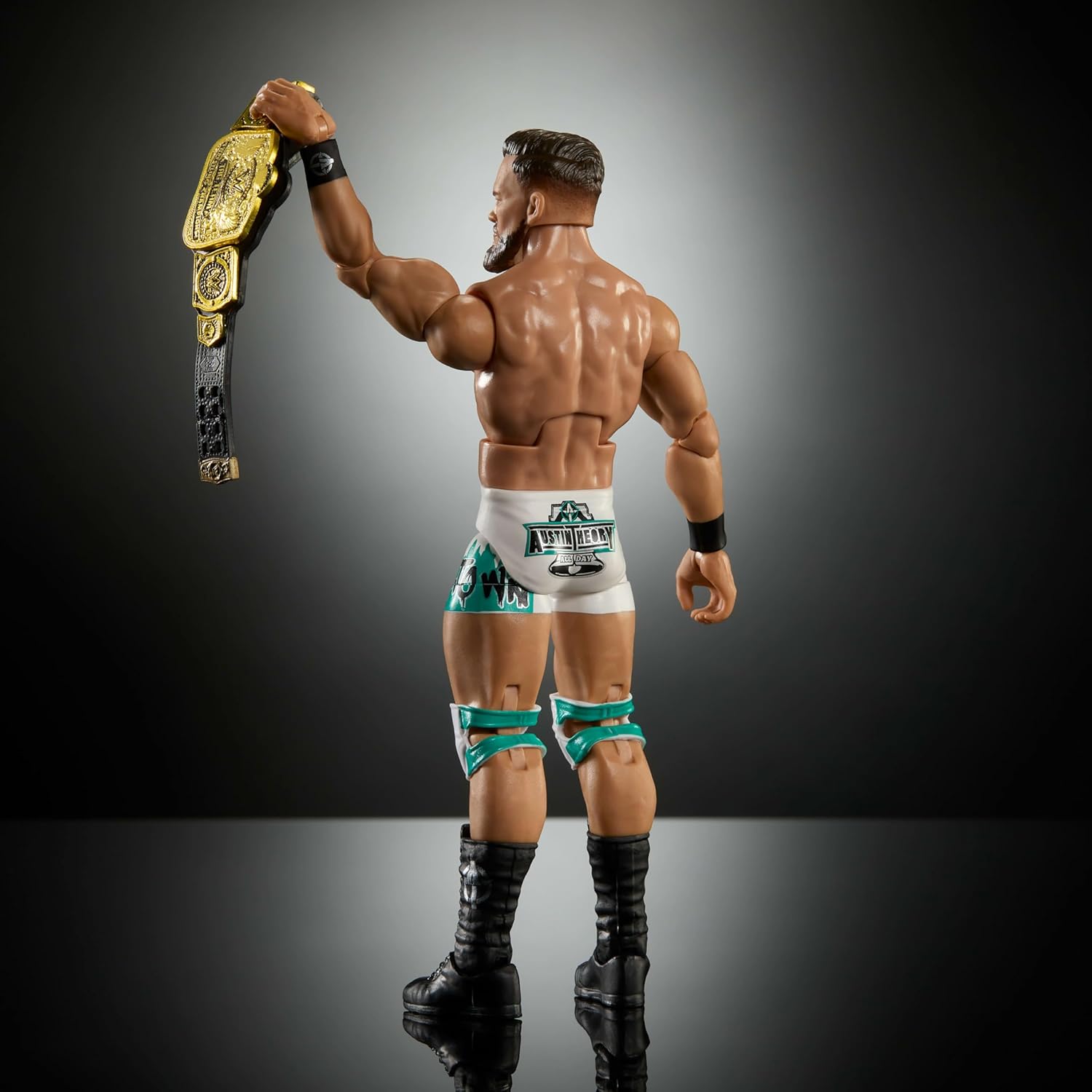 Mattel WWE Austin Theory With Tag Team Championship Belt Elite Collection Series 121 Wrestling Action Figure Toy