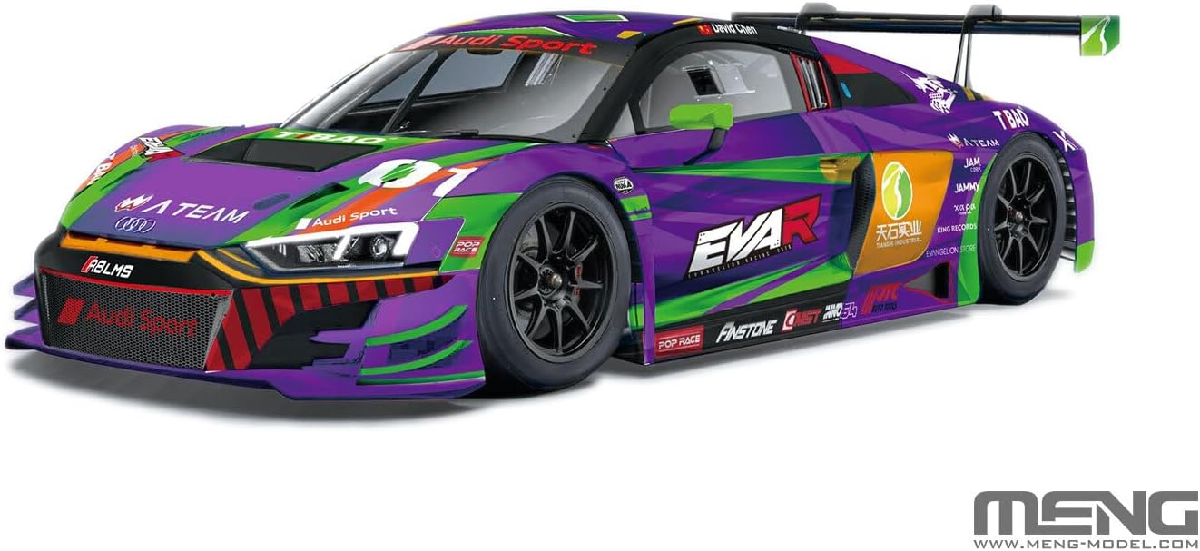 Meng Model - 1/24 Audi R8 Lms Eva Rt Test Type-01 Tsrt R8 Cs-008