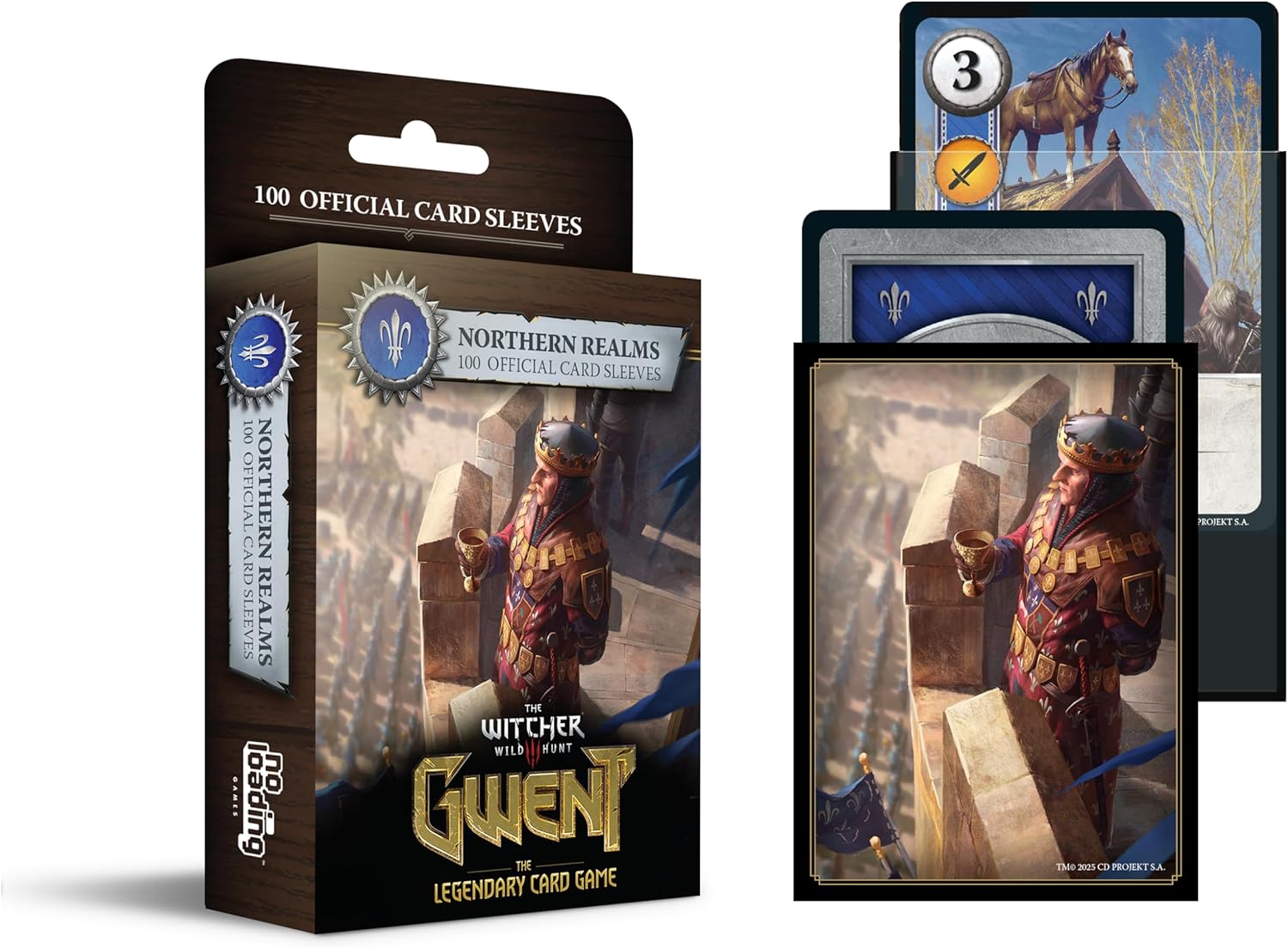 Gwent Art Sleeves - Northeran Realms, Contains 100 Art Sleeves, Standard Size