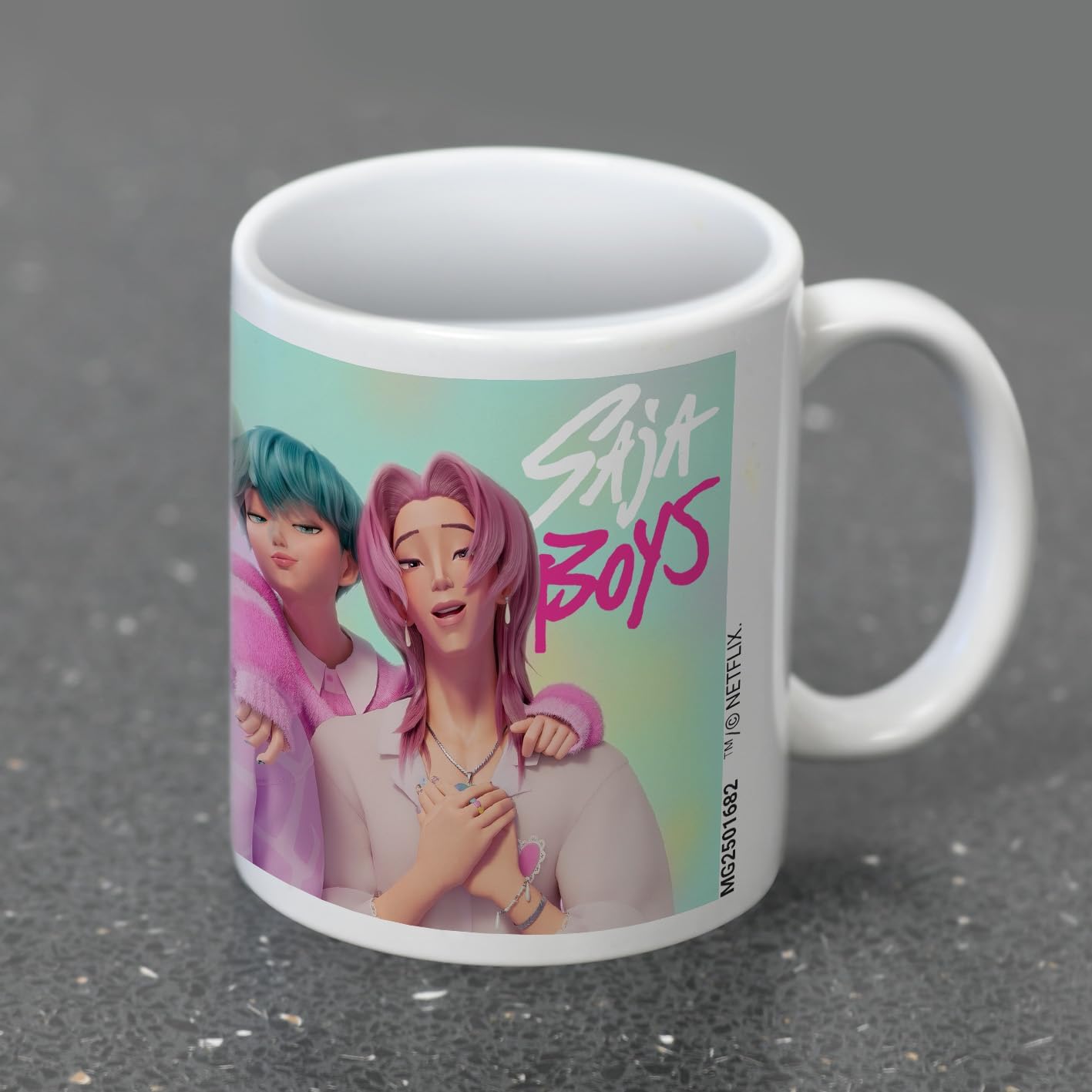 Pyramid International K-POP Demon Hunters (SAJA Boys) White POD Mug 11oz / 315ml White Pod Mug – Premium Ceramic Coffee Cup for Home or Office