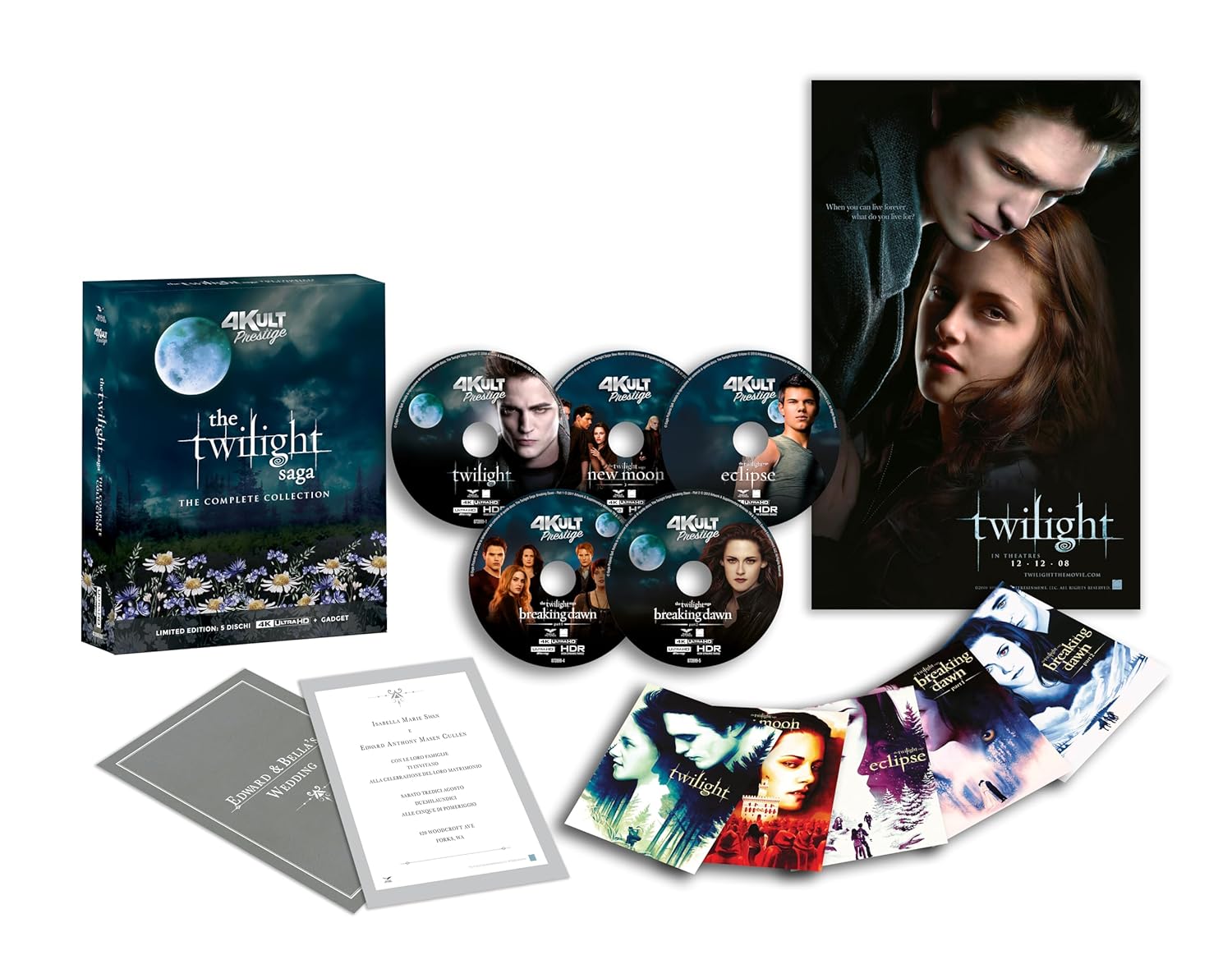 The Twilight Saga - 4Kult Prestige Edition - (5 Dischi 4K