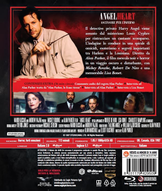 Blu-Ray Angel Heart - Ascensore Per L'Inferno