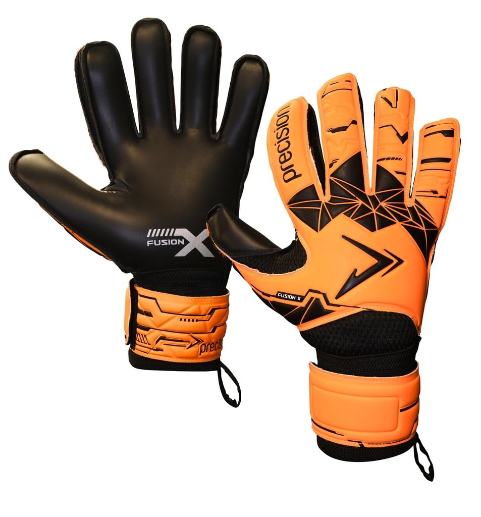Precision Training Fusion X Flat Cut Essential Football Adult's Goalkeeper Gloves