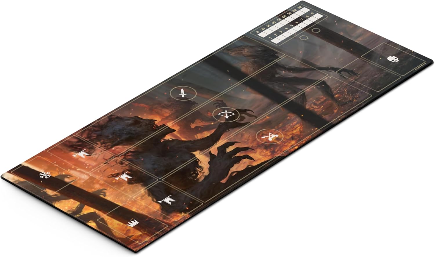 Gwent Neoprene Mat - Monsters, Dimensions: 290 x 730 mm