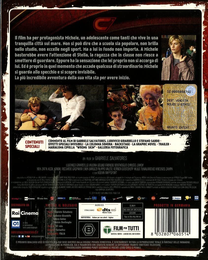 il ragazzo invisibile (blu ray) BluRay Italian Import
