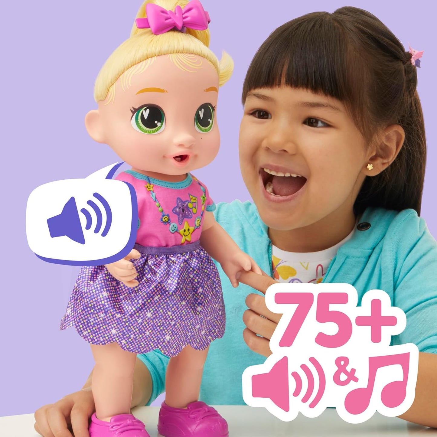 Baby Alive Baby Grows Up, LaLa GooGoo, Milestones and Baby's First Tooth, Interactive Doll for Girls and Boys Ages 3+