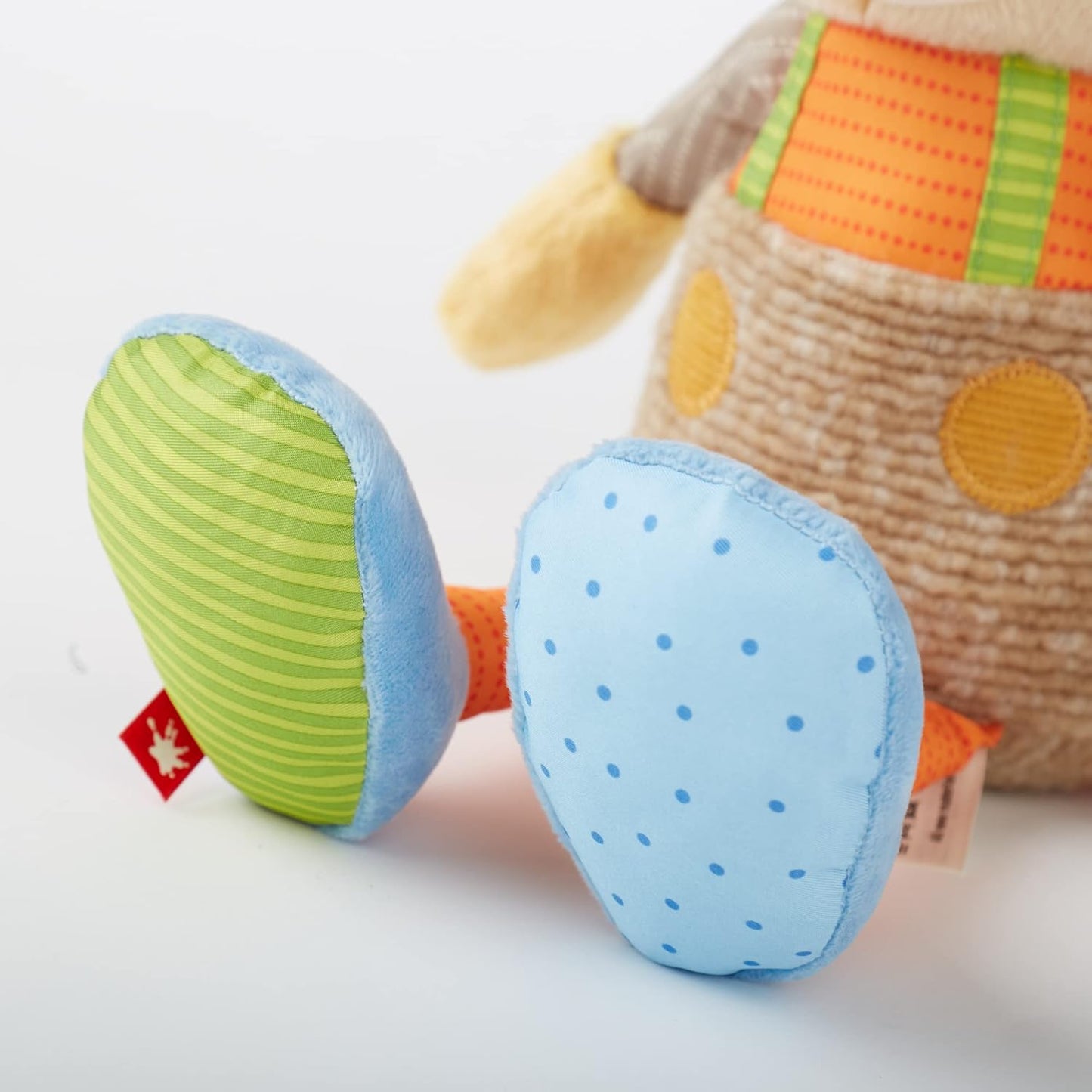 SIGIKID 42852 Knuffeldier, tijger, patchwork, knuffeldier om te spelen en te knuffelen, van zachte materiaalmix, voor baby's en kinderen, jongens en meisjes van 0 maanden tot 8 jaar, meerkleurig