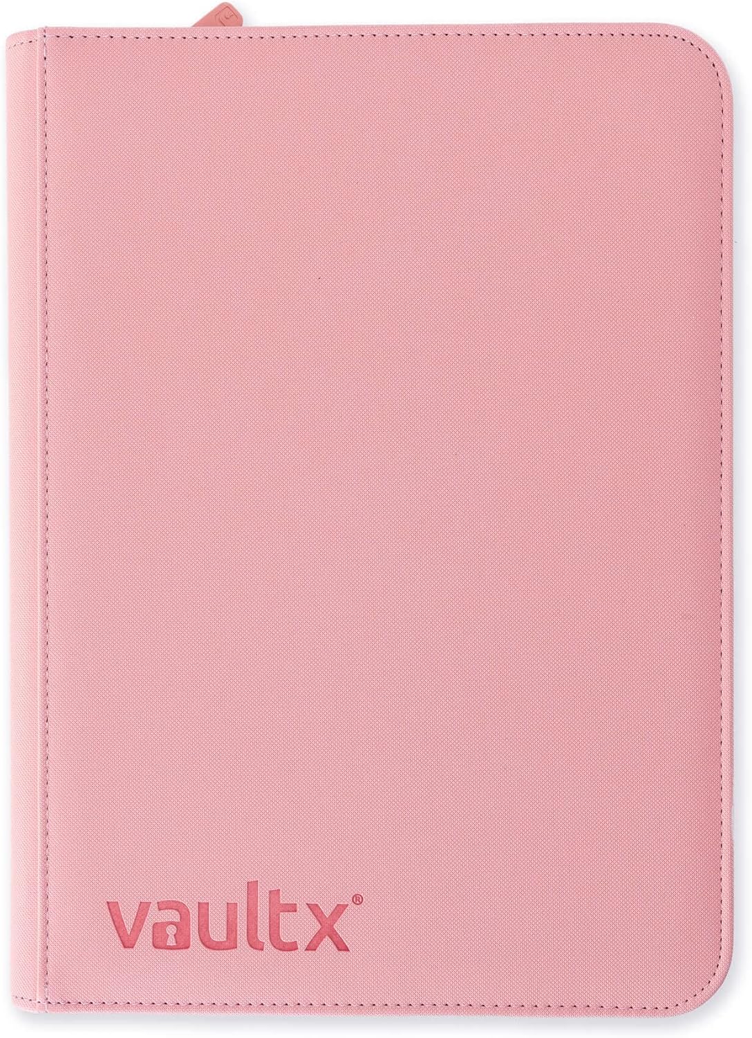 Vault X 9 Pocket Trading Card Zip Binder, 360 Cards, Premium Exo-Tec Album Material, 20 Side-Loading Pages, Folder for Collectible Games, Sports, TCG (Pink
