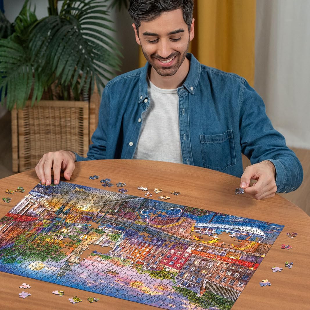 Ravensburger 12000884 - Amsterdam - 1000 pieces jigsaw puzzle – Puzzle for adults and kids age 14 years up, jigsaw puzzle Amsterdam