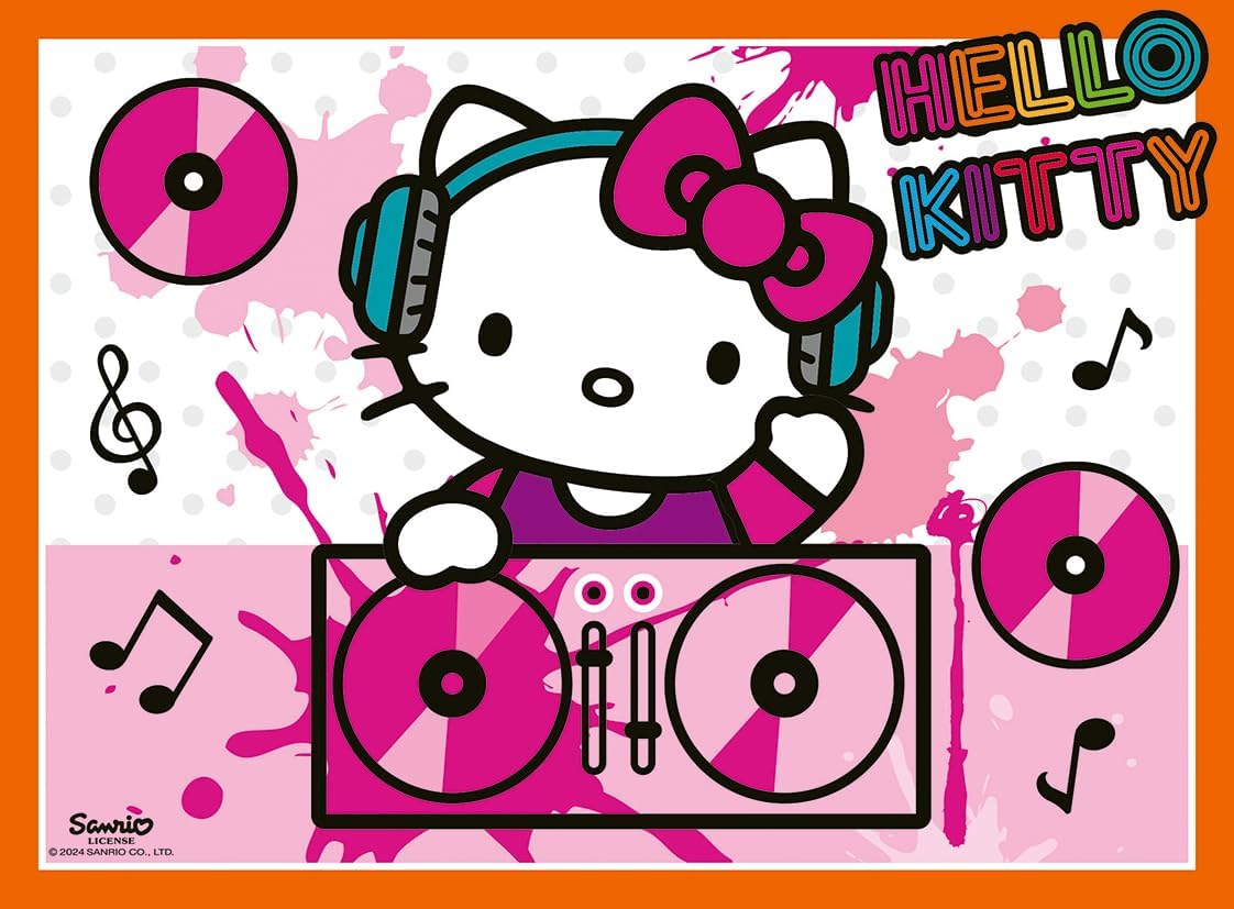 Ravensburger Hello Kitty Toys and Gifts - 4 in a Box Jigsaw Puzzles for Kids Age 3 Years Up - 12, 16, 20, 24 piece - 2025 Edition