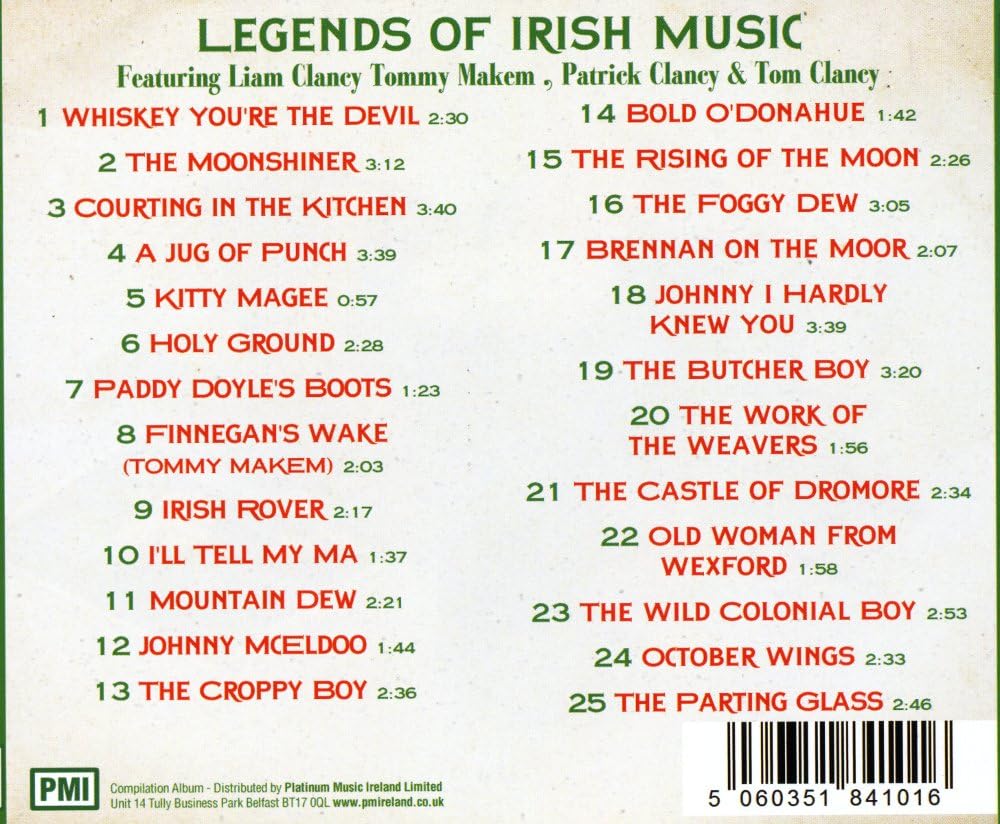IRISH DRINKING SONGS 25 Great Irish Party Songs