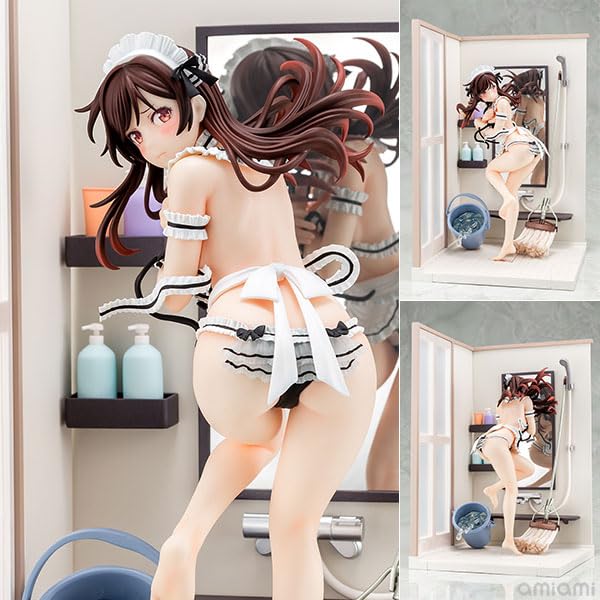 My Girlfriend, I Borrow, Chizuru Mizuhara Maid Bikini de Osoji Figurine complète 1/6