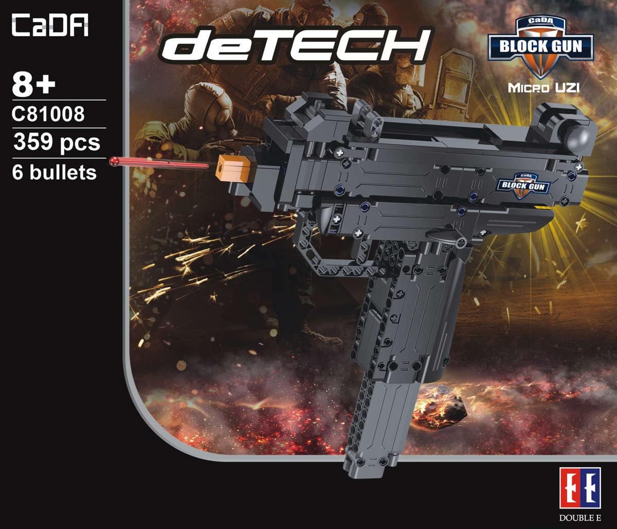 Model Kit: Micro Uzi Brick Model Gun - 359 Pcs