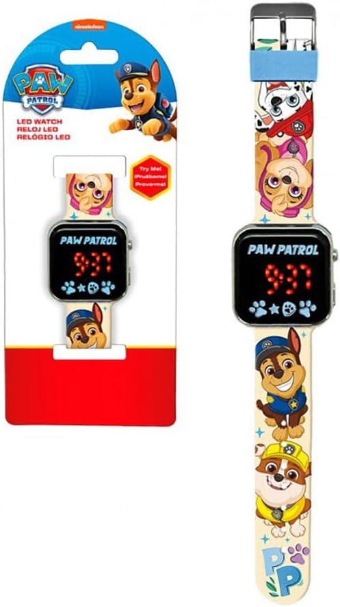 Disney - Paw Patrol Printed Strap Led Watch