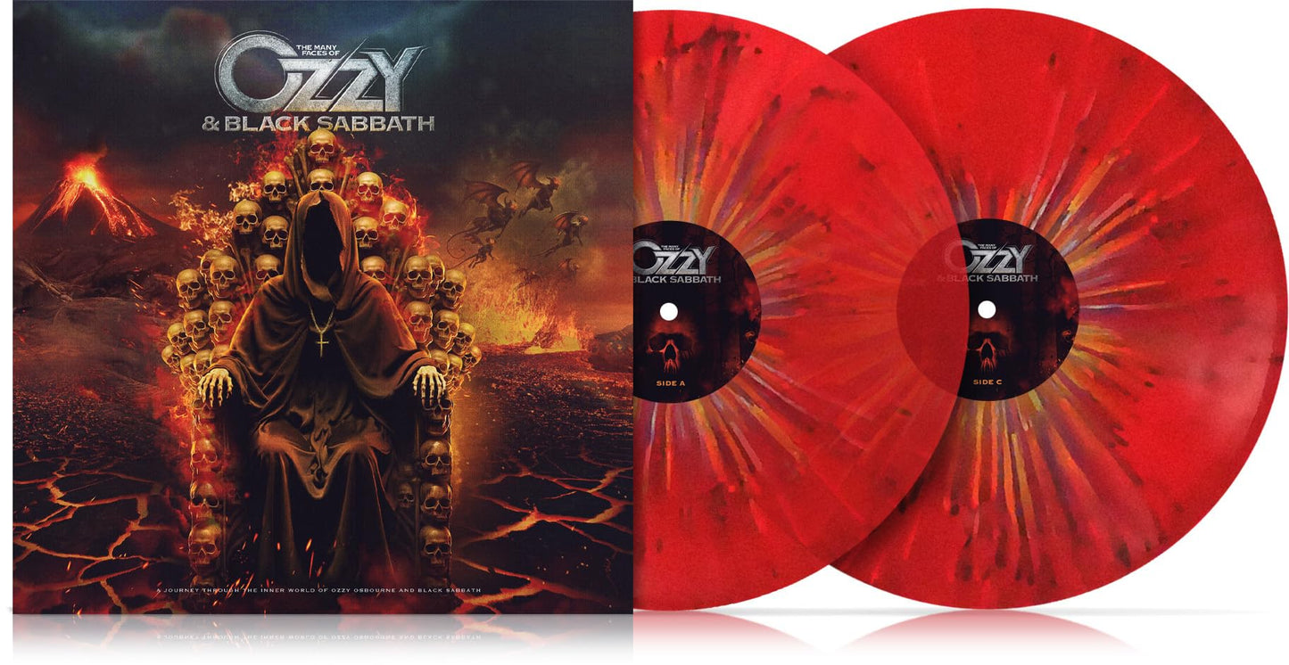 THE MANY FACES OF OZZY & BLACK SABBATH (COLOR RED SPLATTER)