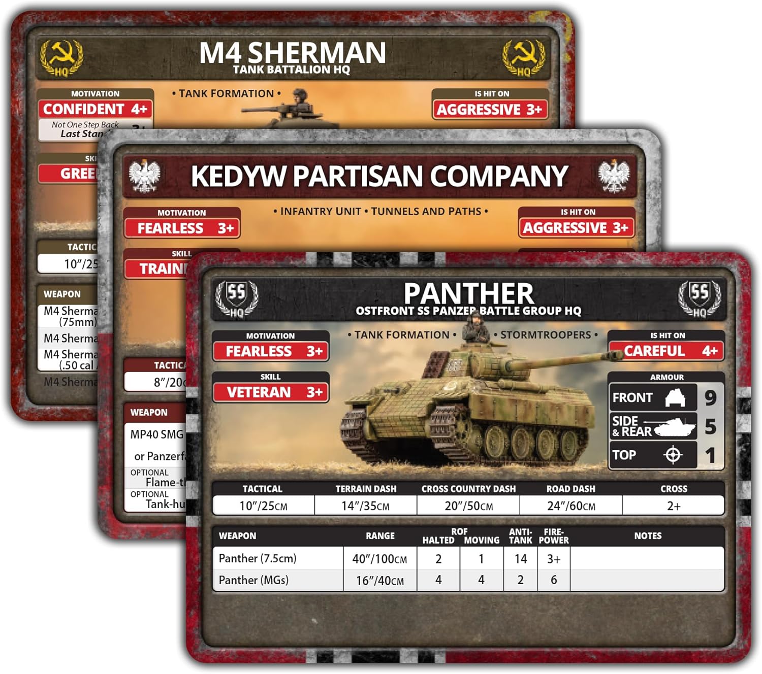 Battlefront Miniatures Flames of War Bagration: Reinforcement Unit Cards