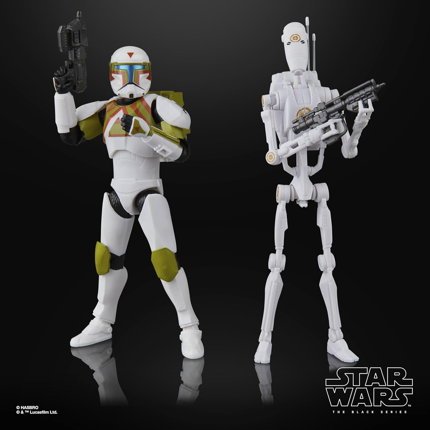 Star Wars The Black Series Klon Commander & B1 Kampfdroide Star Wars: Battlefront II Action-Figuren (15 cm) zum Sammeln