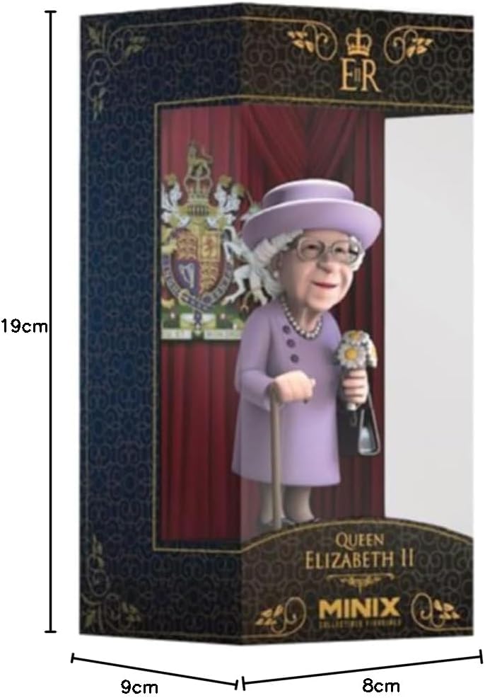 MINIX Queen Elizabeth II Figura Statua Regina Elisabetta II | The Royal Family - Altezza 12cm