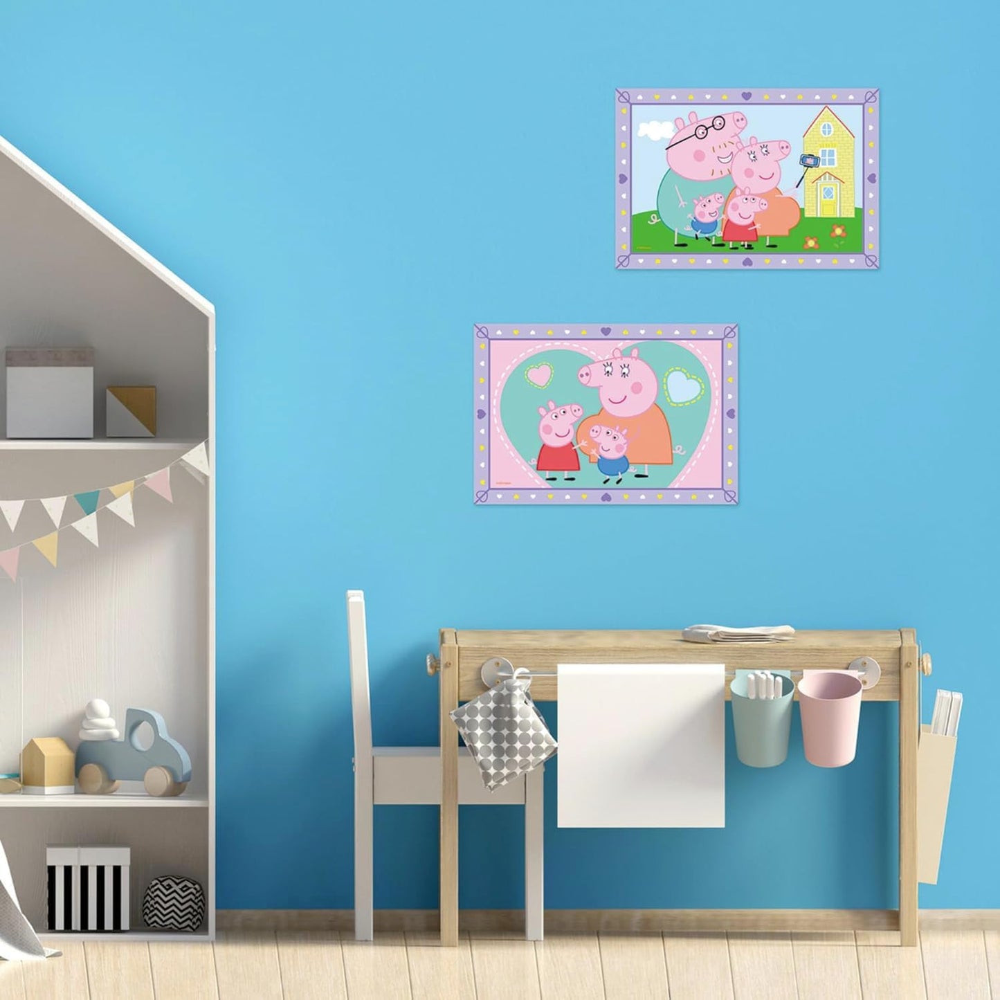 Ravensburger - CreArt Junior Series: Peppa Pig, Paint by Numbers, Painting Kit Children, Educational Game, Gift Idea for Boys and Girls 5+ Years, 2 Boards 32 x 22 cm