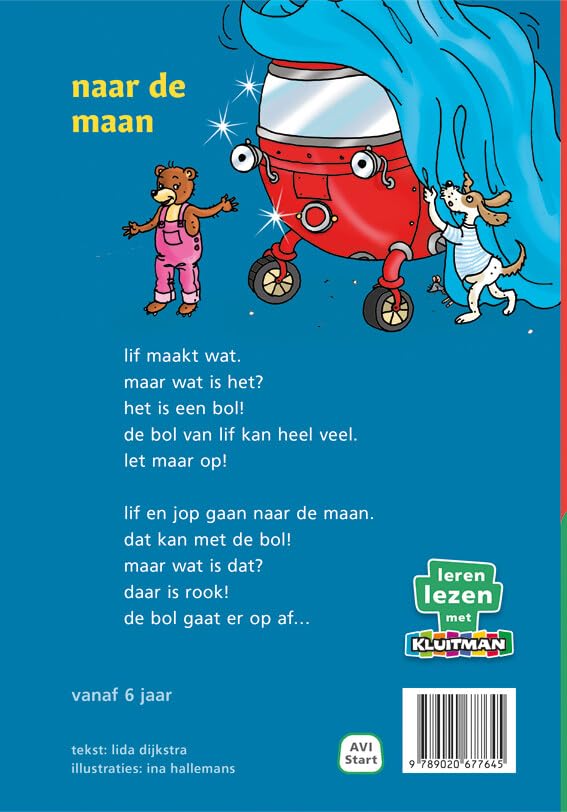 Uitgeverij Kluitman - De Bol Van Lif. Naar De Maan AVI Start
