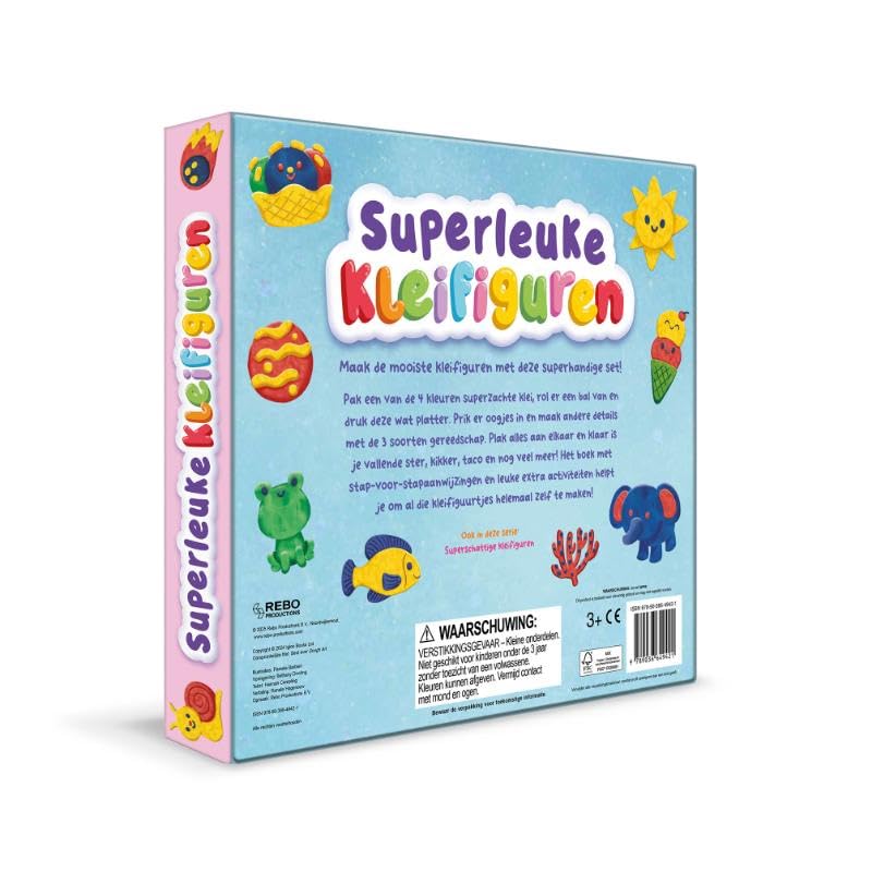 Rebo Publishers - Superleuke Kleifiguren - 4 Kleuren Klei