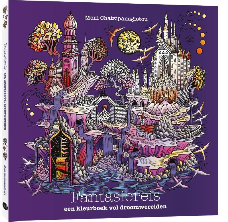 Fantasiereis: Een kleurboek vol droomwerelden
