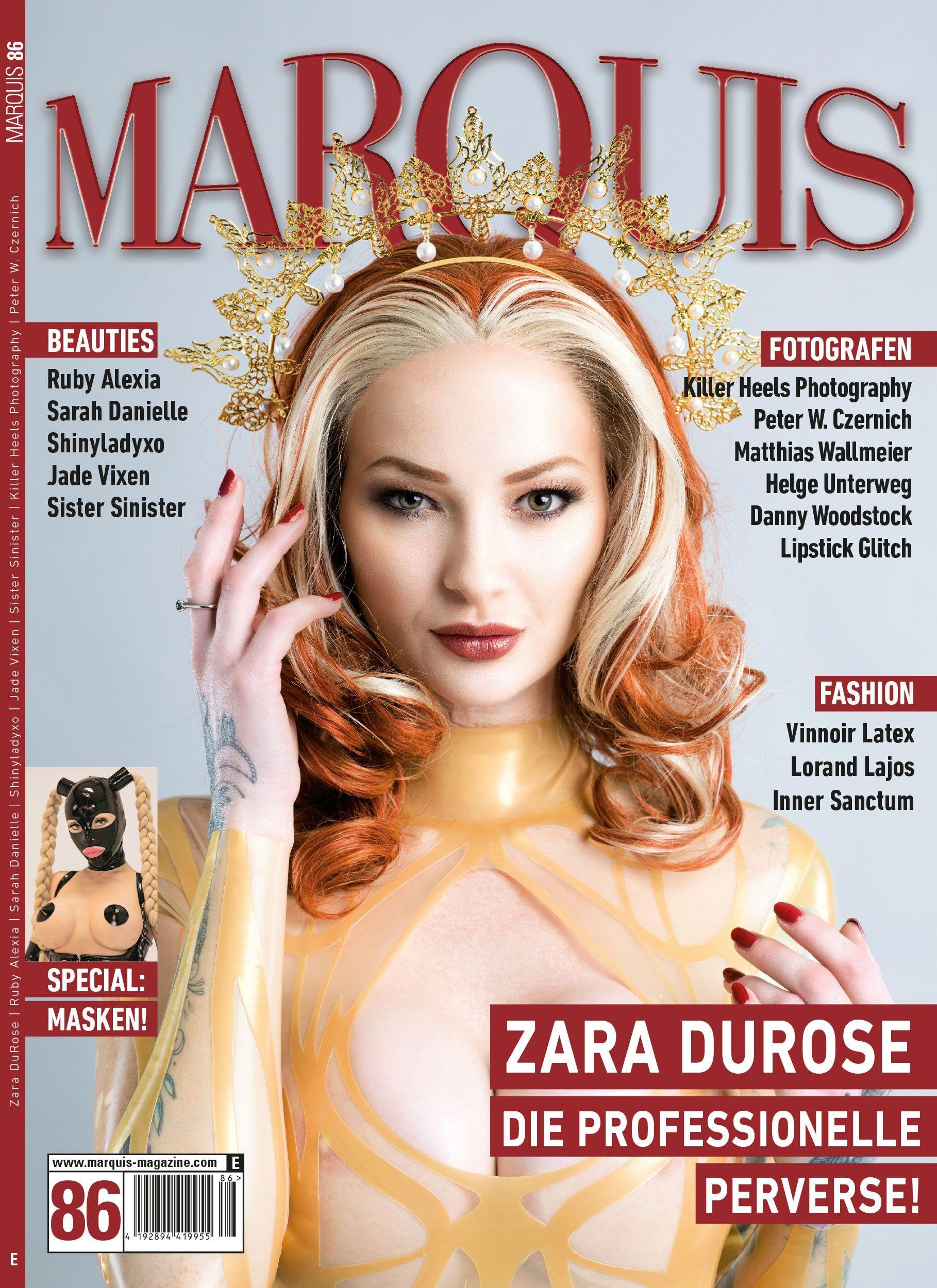 MARQUIS Magazine No. 86 - Fetish, Fashion, Latex & Lifestyle -- Deutsche Ausgabe: Das legendäre MARQUIS-Magazin, Ausgabe Nr 86 - dieses mal mit ... MAGAZINE: Fetish, Fashion, Latex & Lifestyle