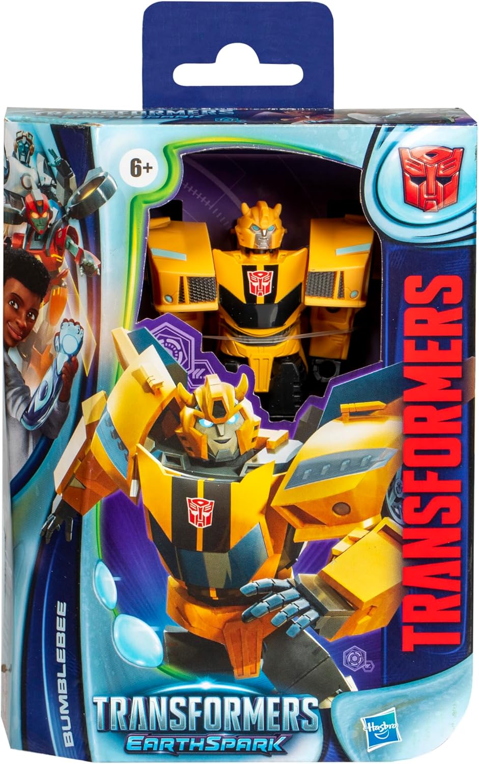 Transformers Toys EarthSpark Deluxe Class Bumblebee, 12.5-cm Action Figure, Robot Toys for Children Aged 6 and Up