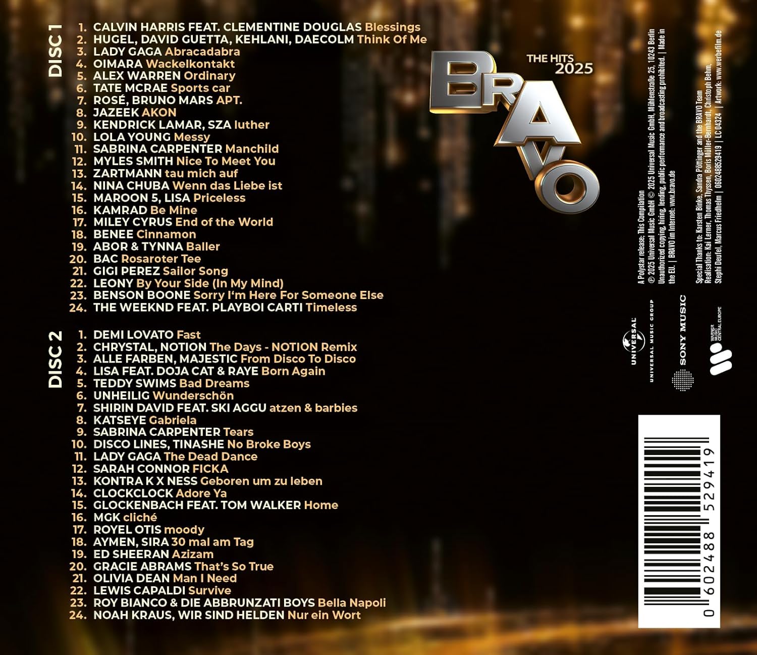 BRAVO - the Hits 2025 (4LP